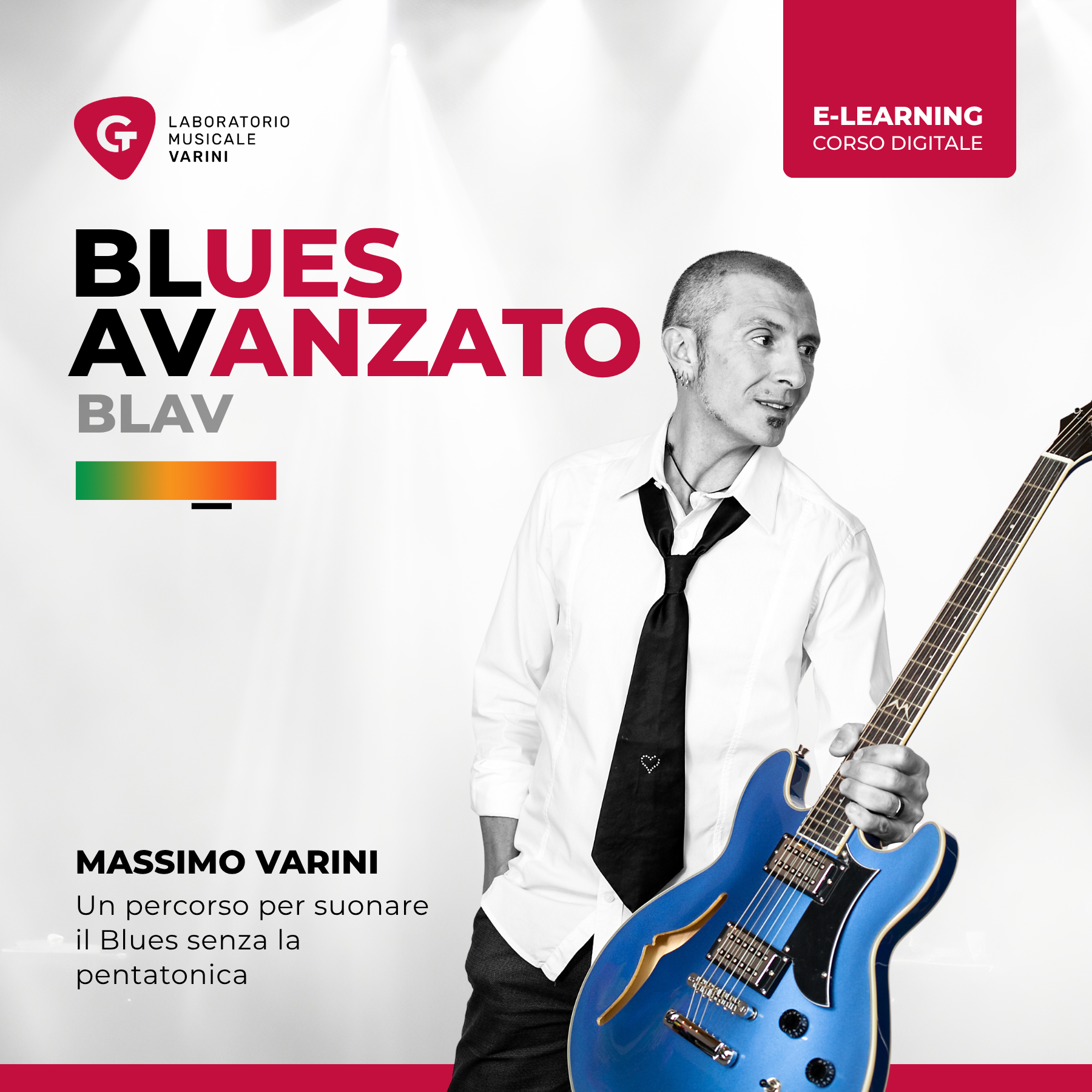 Copertina corso BLAV - Blues Avanzato: Massimo Varini insegna tecniche blues di livello avanzato