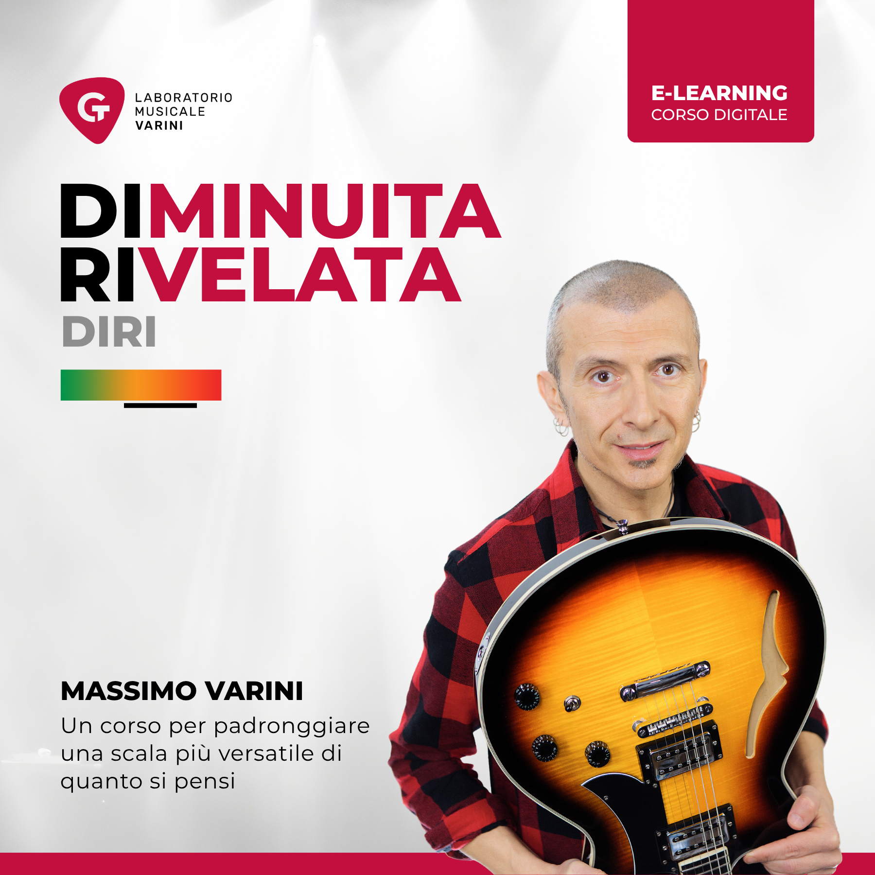 Copertina corso DIRI - Diminuita Rivelata: Massimo Varini insegna l'uso della scala diminuita