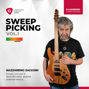 Copertina corso Sweep Picking Vol.1 - G.T.E.: Nazzareno Zacconi insegna le basi dello sweep picking