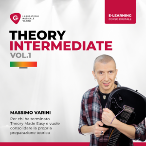 Copertina corso Theory Intermediate Vol.1: Massimo Varini insegna le basi della teoria musicale intermedia