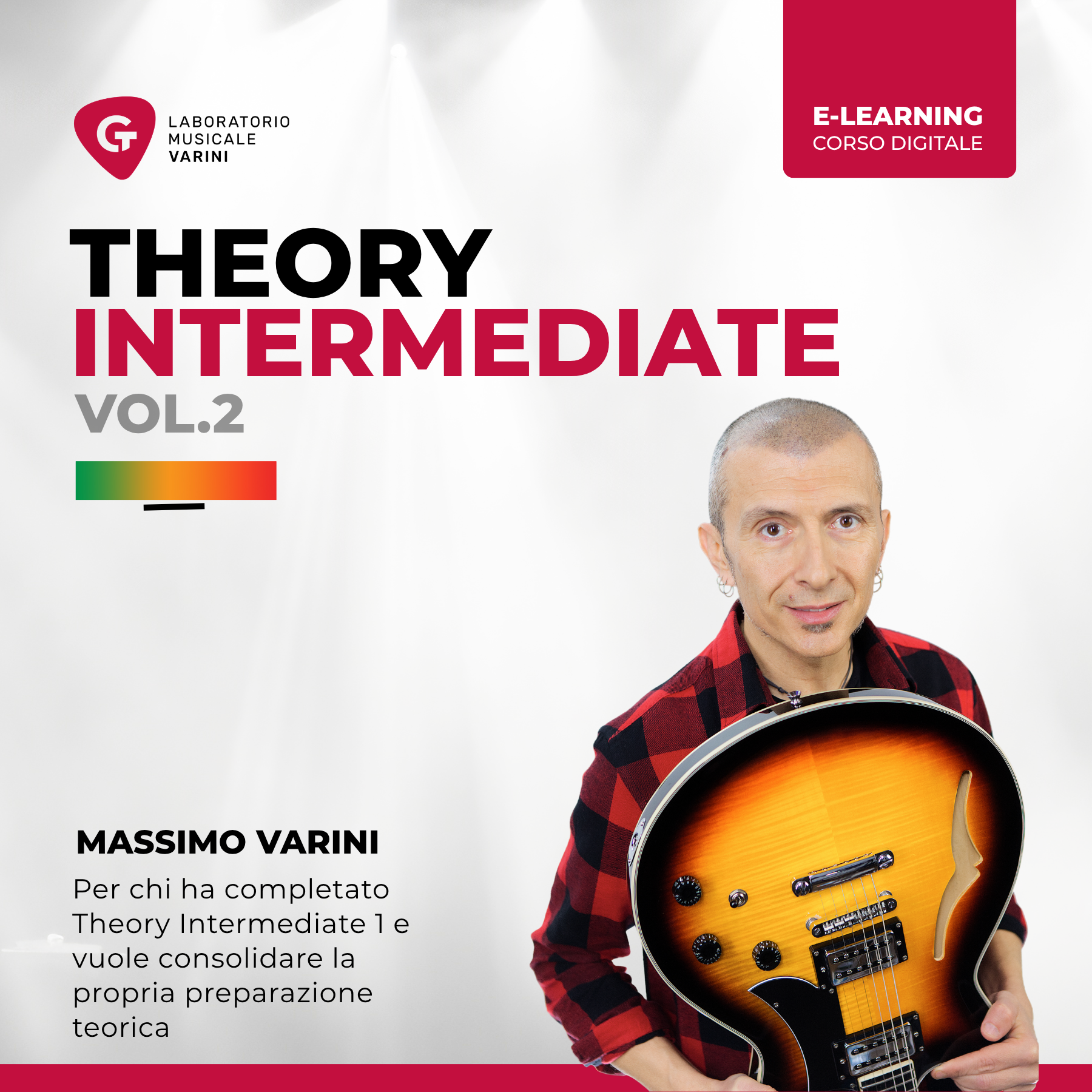 Copertina corso Theory Intermediate Vol.2: Massimo Varini insegna teoria musicale di livello intermedio