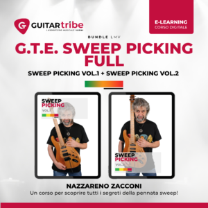 Copertina bundle G.T.E. Legato e Hybrid Picking Full: raccolta completa delle tecniche legato e hybrid picking, tenute da Nazzareno Zacconi