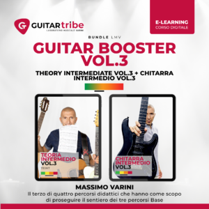 Copertina corso Guitar Booster Vol.3: bundle di livello avanzato per chitarristi, tenuto da Massimo Varini