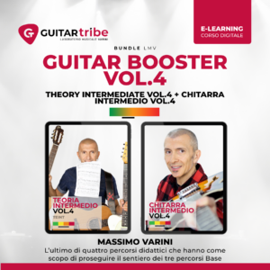 Copertina corso Guitar Booster Vol.4: bundle di livello professionale per chitarristi, tenuto da Massimo Varini